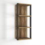 Hanah Home Estantería de Pared Moderna e Industrial - Nogal